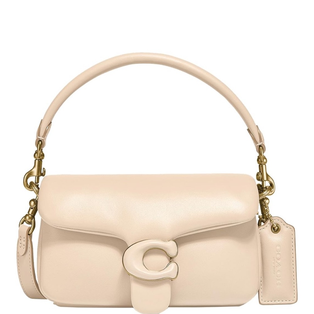 NWT Coach Women's Leather Covered C Closure Pillow Tabby 18 Shoulder Bag